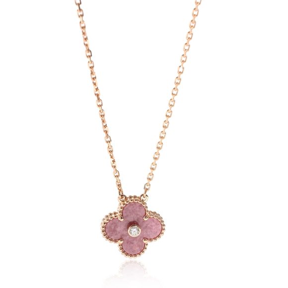 Van Cleef & Arpels Handbags - Van Cleef & Arpels 2021 Limited Edition Alhambra Pendant 18k Rose Gold 0.05 CT